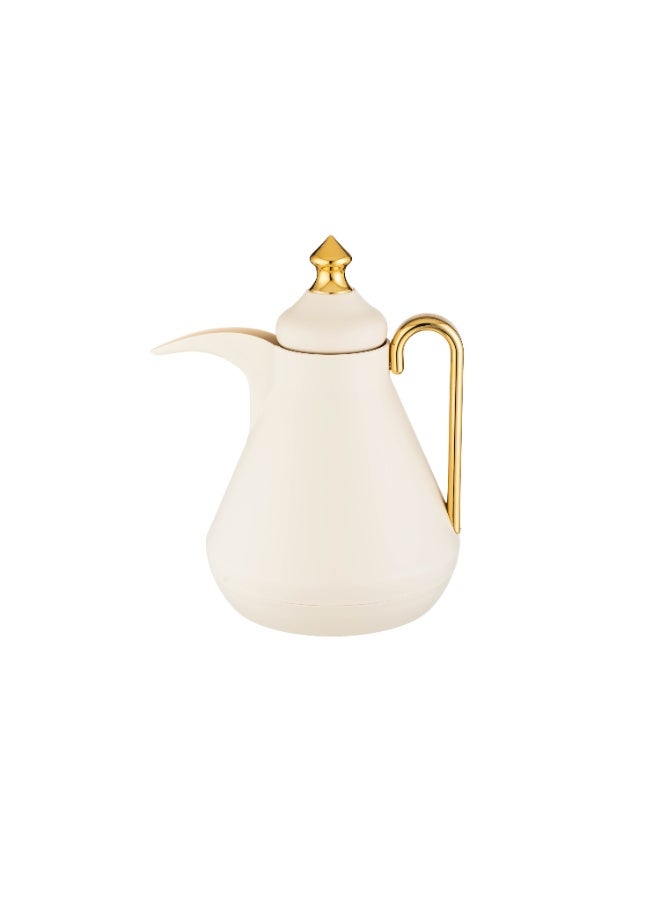 هوست ترمس مفرد للشاي والقهوة سعة 1 لتر بيج يد ذهبي - Image 1